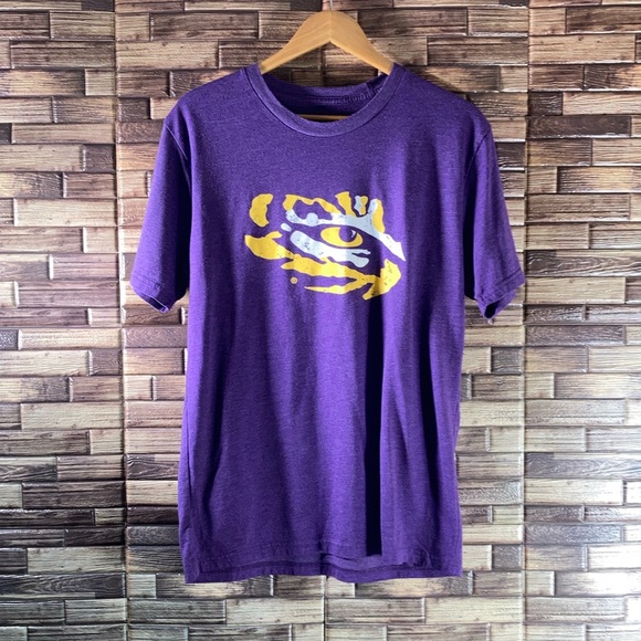 EUC Unisex Blue 84 Medium LSU Tigers Team Logo T-Shirt - Purple - Picture 1 of 7